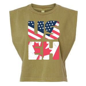 United States And Canada Saying Garment-Dyed Women's Muscle Tee