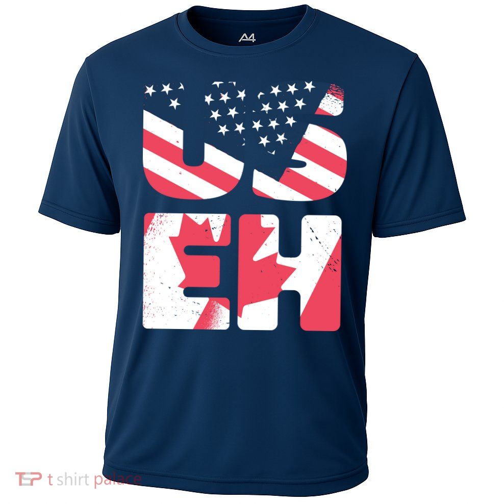 United States And Canada Saying Cooling Performance Crew T-Shirt