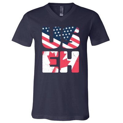 United States And Canada Saying V-Neck T-Shirt