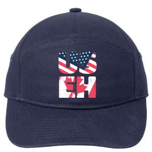 United States And Canada Saying 7-Panel Snapback Hat