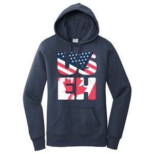 United States And Canada Saying Women's Pullover Hoodie