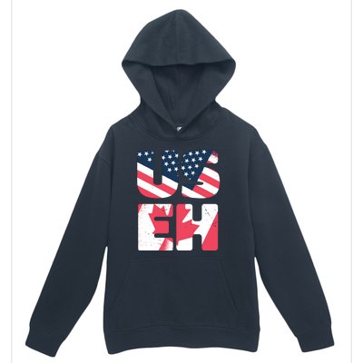 United States And Canada Saying Urban Pullover Hoodie