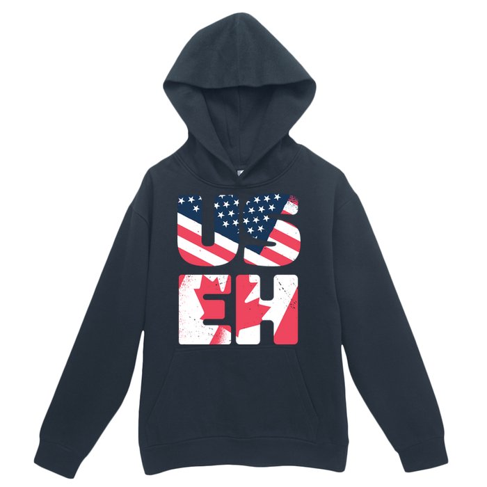 United States And Canada Saying Urban Pullover Hoodie