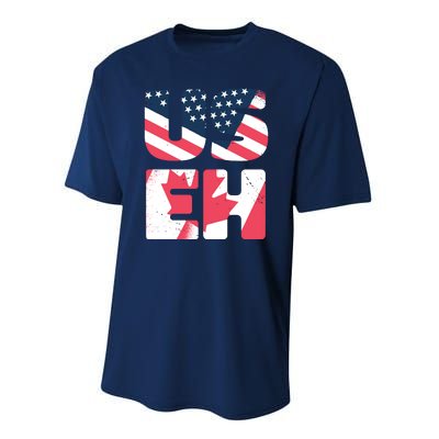 United States And Canada Saying Performance Sprint T-Shirt