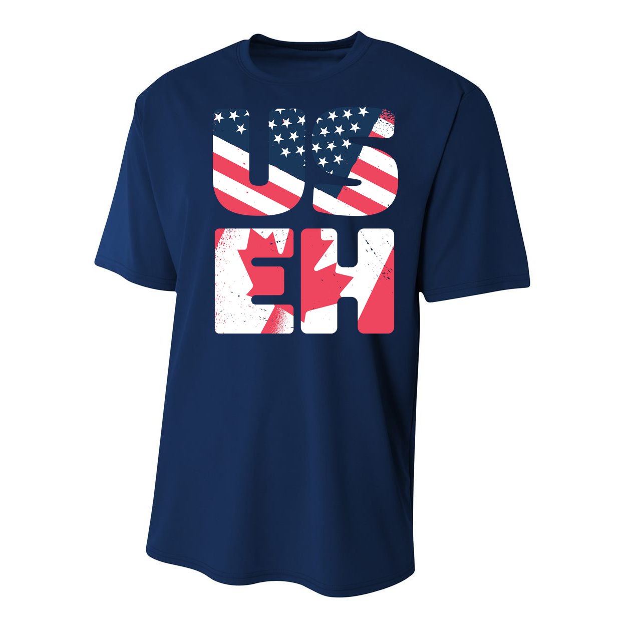 United States And Canada Saying Youth Performance Sprint T-Shirt