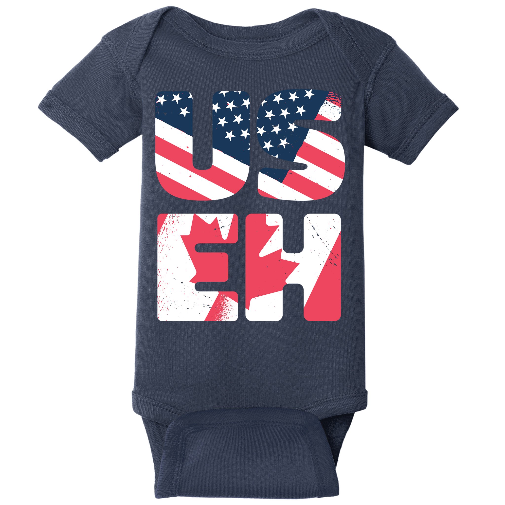 United States And Canada Saying Baby Bodysuit