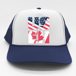 United States And Canada Saying Trucker Hat