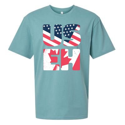 United States And Canada Saying Sueded Cloud Jersey T-Shirt