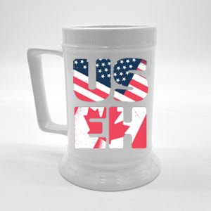 United States And Canada Saying Beer Stein