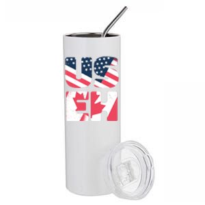 United States And Canada Saying Stainless Steel Tumbler