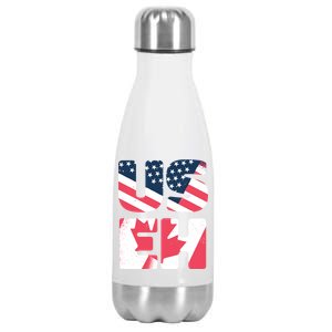 United States And Canada Saying Stainless Steel Insulated Water Bottle