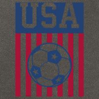 Usa Soccer American Soccer Fan Cotton Canvas Backpack