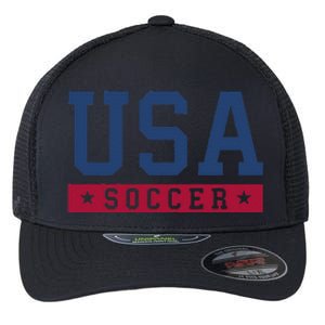 Usa Soccer American Soccer Fan Flexfit Unipanel Trucker Cap