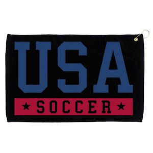 Usa Soccer American Soccer Fan Grommeted Golf Towel