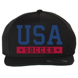 Usa Soccer American Soccer Fan Wool Snapback Cap