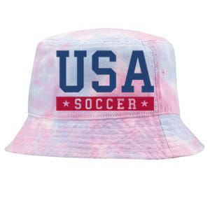 Usa Soccer American Soccer Fan Tie-Dyed Bucket Hat