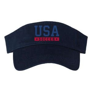 Usa Soccer American Soccer Fan Valucap Bio-Washed Visor