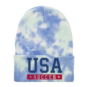 Usa Soccer American Soccer Fan Tie Dye 12in Knit Beanie