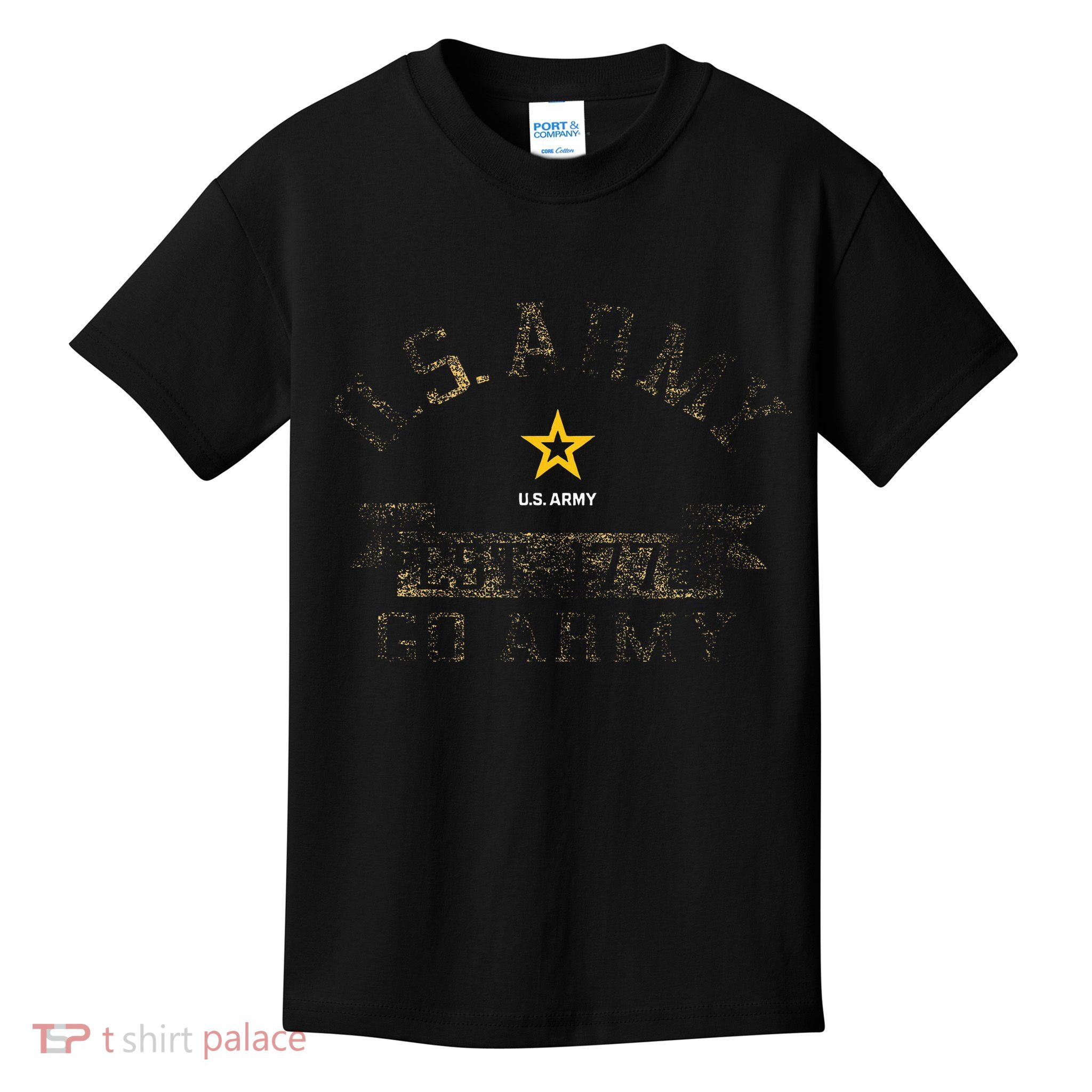 United States Army Military Retired Shield Green Kids T-Shirt