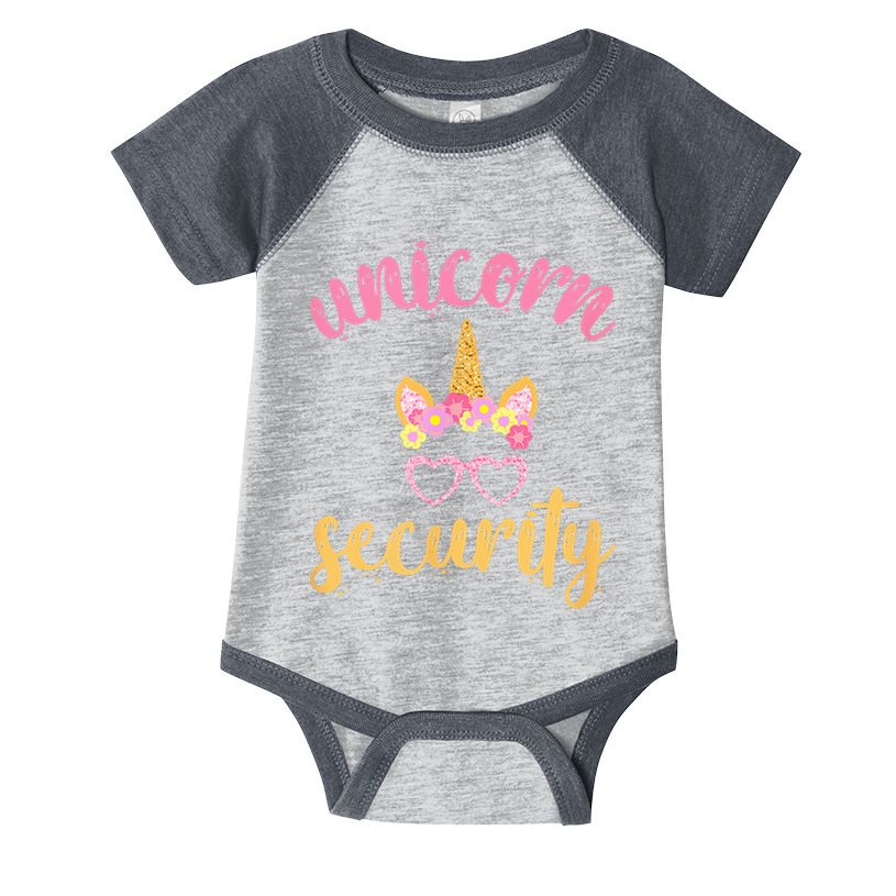 Unicorn Security Adult Dad Mom Daughter Halloween Costume Infant Baby Jersey Bodysuit