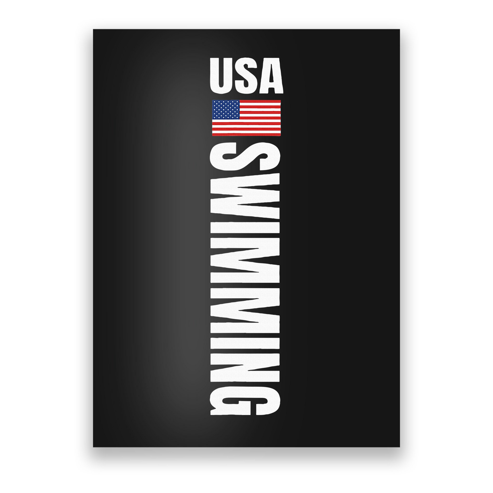 Usa Swimming American Flag Swim Sport Team Poster