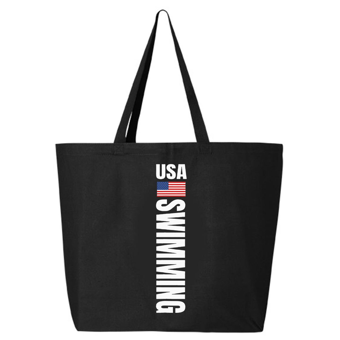 Usa Swimming American Flag Swim Sport Team 25L Jumbo Tote