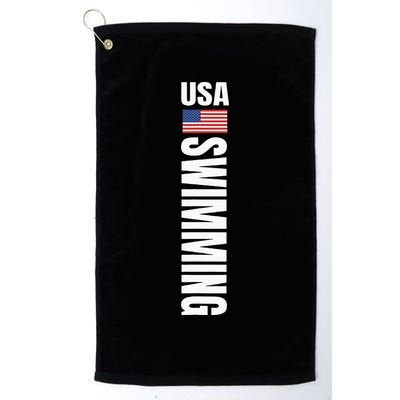 Usa Swimming American Flag Swim Sport Team Golf Towel