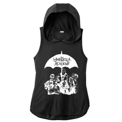 Umbrella Sketch Academy Ladies PosiCharge Tri-Blend Wicking Draft Hoodie Tank