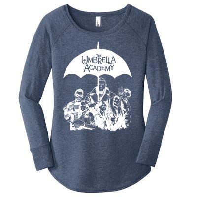 Umbrella Sketch Academy Women's Perfect Tri Tunic Long Sleeve Shirt