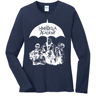 Umbrella Sketch Academy Ladies Long Sleeve Shirt