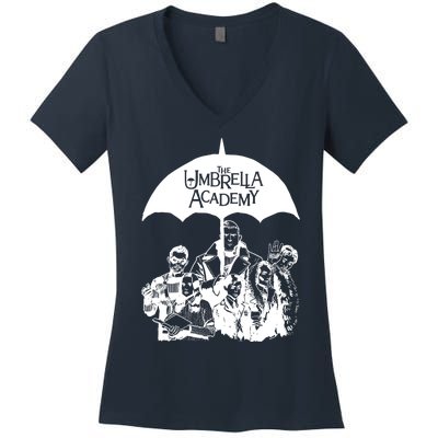 Umbrella Sketch Academy Women's V-Neck T-Shirt