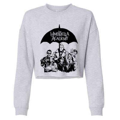 Umbrella Sketch Academy Cropped Pullover Crew