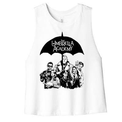 Umbrella Sketch Academy Women's Racerback Cropped Tank