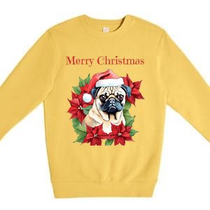 Ugly Sweater All I Want For Christmas Is My Pug Xmas Gift Premium Crewneck Sweatshirt