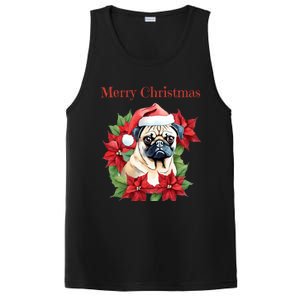 Ugly Sweater All I Want For Christmas Is My Pug Xmas Gift PosiCharge Competitor Tank