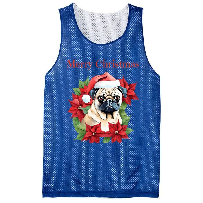 Ugly Sweater All I Want For Christmas Is My Pug Xmas Gift Mesh Reversible Basketball Jersey Tank