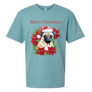 Ugly Sweater All I Want For Christmas Is My Pug Xmas Gift Sueded Cloud Jersey T-Shirt