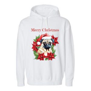 Ugly Sweater All I Want For Christmas Is My Pug Xmas Gift Garment-Dyed Fleece Hoodie