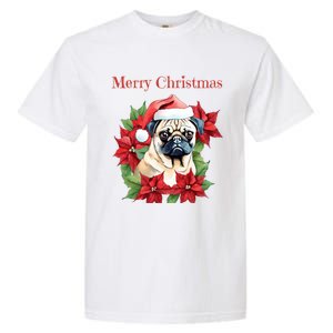 Ugly Sweater All I Want For Christmas Is My Pug Xmas Gift Garment-Dyed Heavyweight T-Shirt