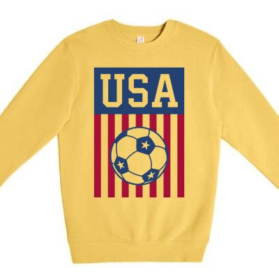 Usa Soccer American Premium Crewneck Sweatshirt