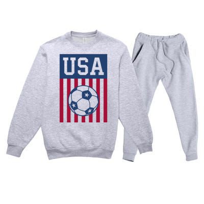 Usa Soccer American Premium Crewneck Sweatsuit Set