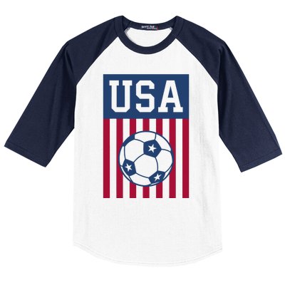 Usa Soccer American Baseball Sleeve Shirt