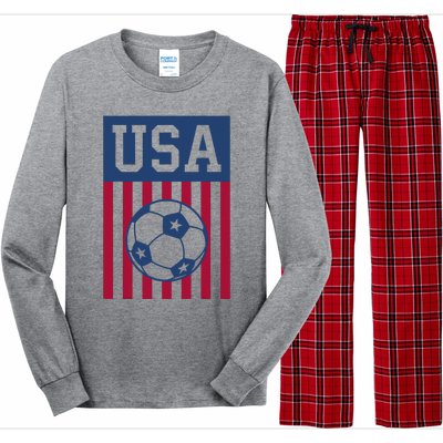 Usa Soccer American Long Sleeve Pajama Set