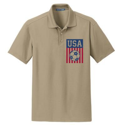 Usa Soccer American Dry Zone Grid Polo