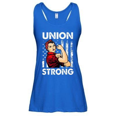 Union Strong And Solidarity Union Proud Labor Day Ladies Essential Flowy Tank