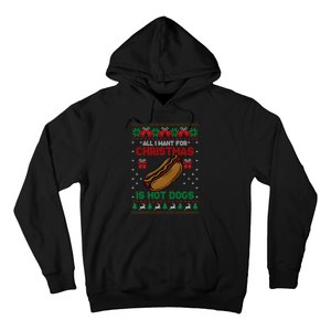 Ugly Sweater All I Want For Christmas Is Hot Dogs Holiday Sweatshirt Hoodie