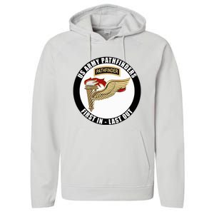 United States Army Pathfinder Military Veteran Performance Fleece Hoodie