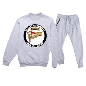 United States Army Pathfinder Military Veteran Premium Crewneck Sweatsuit Set