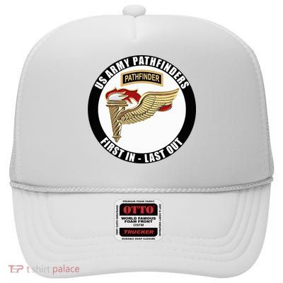 United States Army Pathfinder Military Veteran High Crown Mesh Back Trucker Hat