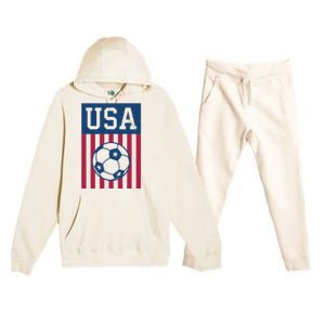 USA Soccer American Soccer Fan Premium Hooded Sweatsuit Set